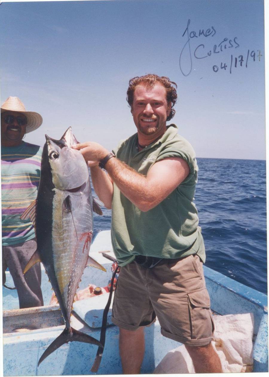 A yellowfin tuna caught with Baja Mosquito Fleet in 1997