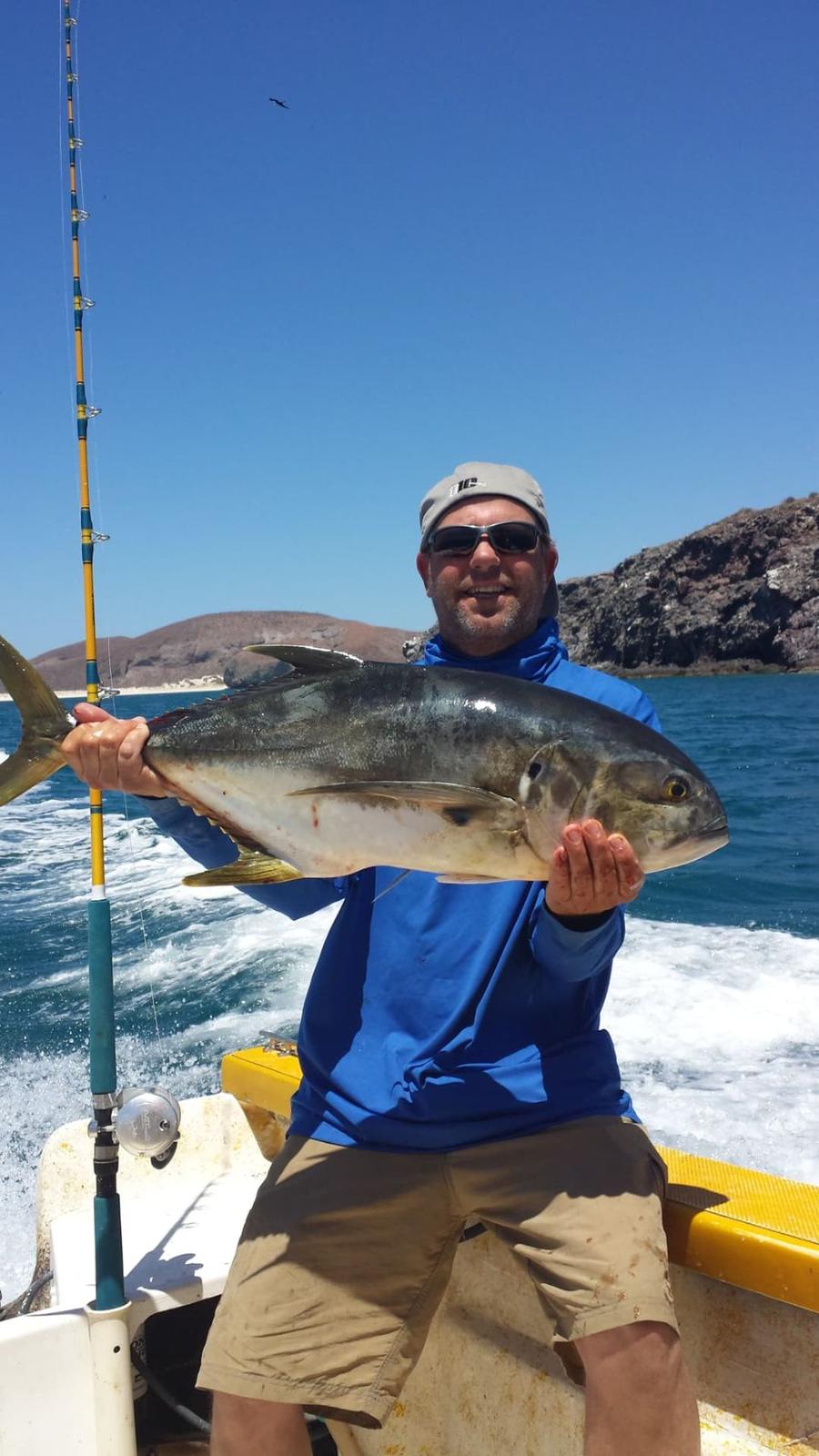 Roosterfish caught in La Paz, Mexico